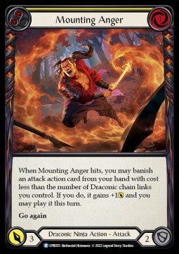 Mounting Anger (Yellow) (Rainbow Foil) - Uprising (Rare) [UPR-055]