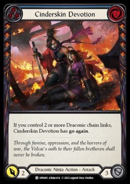 Cinderskin Devotion (Blue) (Rainbow Foil) - Uprising (Common) [UPR-065]
