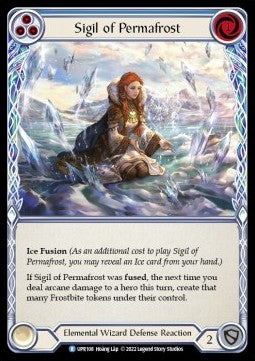 Sigil of Permafrost (Blue) (Rainbow Foil) - Uprising (Rare) [UPR-108]