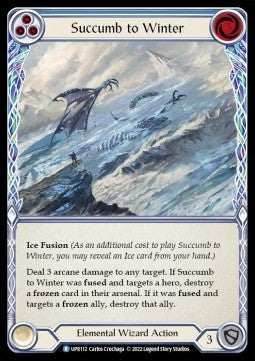 Succumb to Winter (Blue) (Regular) - Uprising (Rare) [UPR-112]