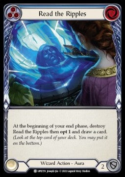 Read the Ripples (Blue) (Rainbow Foil) - Uprising (Common) [UPR-178]