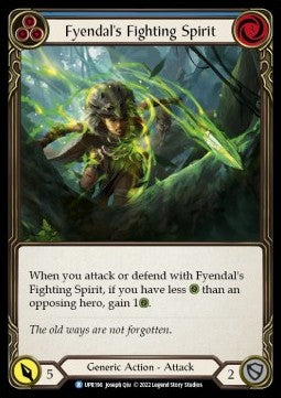 Fyendal's Fighting Spirit (Blue) (Rainbow Foil) - Uprising (Rare) [UPR-196]