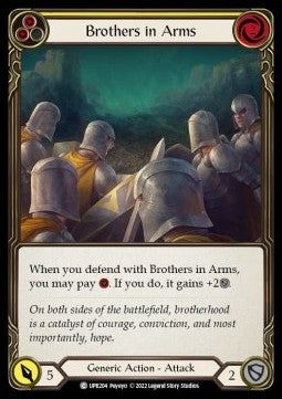 Brothers in Arms (Yellow) (Rainbow Foil) - Uprising (Common) [UPR-204]