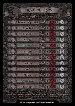 Dragons of Legend (Regular) - Uprising (Token) [UPR-225]