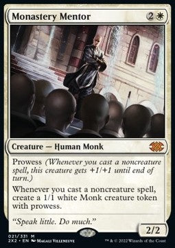 Monastery Mentor - Double Masters 2022 (Mythic) [2X2-21]