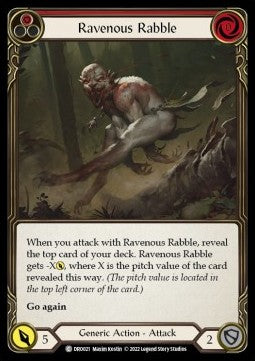Ravenous Rabble (Red) (Regular) - Uprising - Dromai Blitz Deck (Common) [DRO-DRO021]