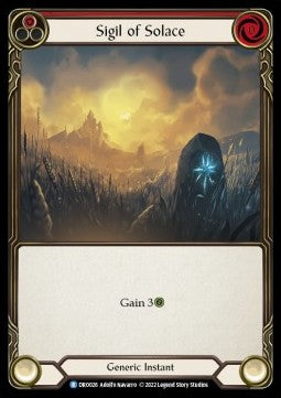 Sigil of Solace (Red) (Regular) - Uprising - Dromai Blitz Deck (Rare) [DRO-DRO026]