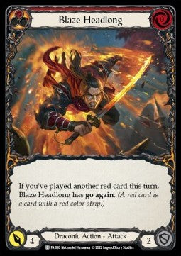 Blaze Headlong (Regular) - Uprising - Fai Blitz Deck (Common) [FAI-FAI010]