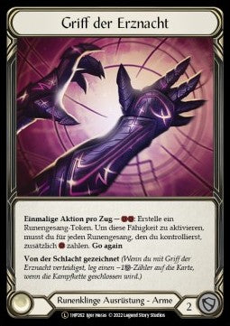 Grasp of the Arknight (Regular) - History Pack 1 - Black Label (Legendary) [1HP-BL-262]