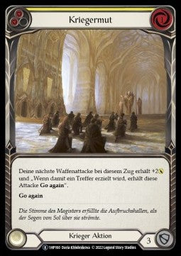 Warrior's Valor (Yellow) (Regular) - History Pack 1 - Black Label (Rare) [1HP-BL-160]