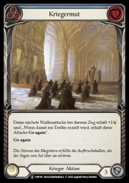Warrior's Valor (Blue) (Regular) - History Pack 1 - Black Label (Rare) [1HP-BL-161]