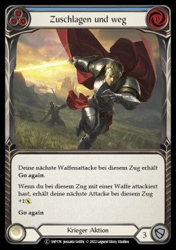 Hit and Run (Blue) (Regular) - History Pack 1 - Black Label (Common) [1HP-BL-176]