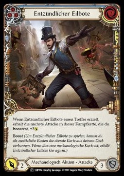 Combustible Courier (Blue) (Regular) - History Pack 1 - Black Label (Common) [1HP-BL-204]