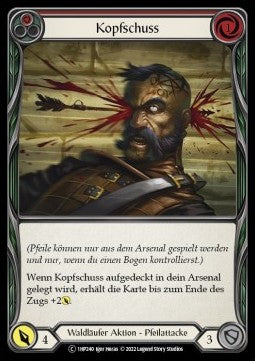Head Shot (Red) (Regular) - History Pack 1 - Black Label (Common) [1HP-BL-240]