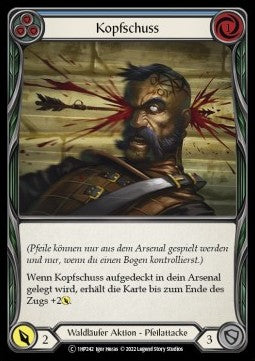 Head Shot (Blue) (Regular) - History Pack 1 - Black Label (Common) [1HP-BL-242]
