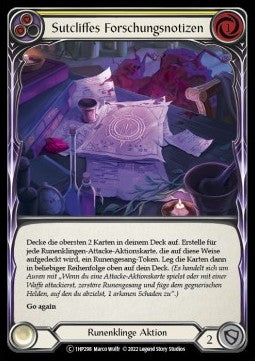 Sutcliffe's Research Notes (Yellow) (Regular) - History Pack 1 - Black Label (Common) [1HP-BL-298]