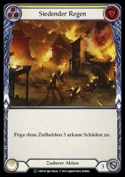 Scalding Rain (Yellow) (Regular) - History Pack 1 - Black Label (Common) [1HP-BL-330]