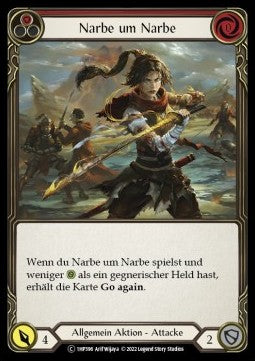 Scar for a Scar (Red) (Regular) - History Pack 1 - Black Label (Common) [1HP-BL-396]