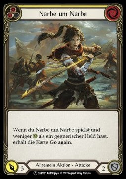 Scar for a Scar (Yellow) (Regular) - History Pack 1 - Black Label (Common) [1HP-BL-397]