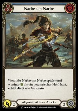 Scar for a Scar (Blue) (Regular) - History Pack 1 - Black Label (Common) [1HP-BL-398]