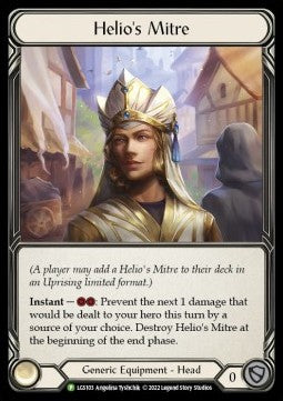 Helio's Mitre (Rainbow Foil) - LGS Promos (Promo) [LGS-103]