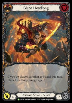 Blaze Headlong (Extended Art Rainbow Foil) - FAB Promos (Promo) [FAB-089]
