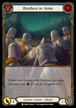 Brothers in Arms (Blue) (Extended Art Rainbow Foil) - FAB Promos (Promo) [FAB-093]