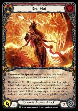 Red Hot (Extended Art Rainbow Foil) - LGS Promos (Promo) [LGS-108]