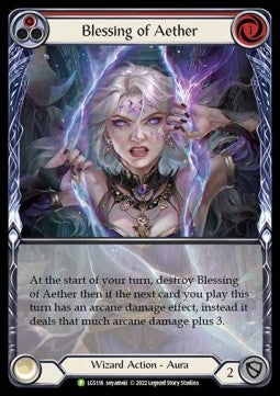 Blessing of Aether (Red) (Extended Art Rainbow Foil) - LGS Promos (Promo) [LGS-116]