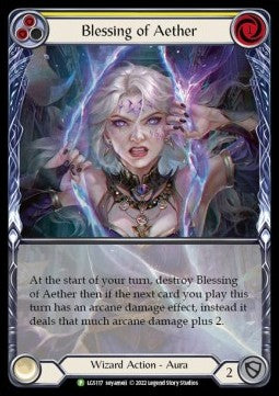 Blessing of Aether (Yellow) (Extended Art Rainbow Foil) - LGS Promos (Promo) [LGS-117]