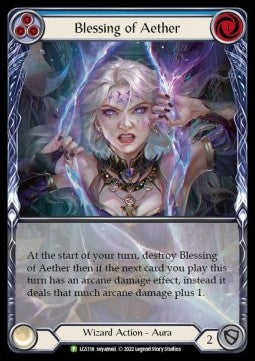 Blessing of Aether (Blue) (Extended Art Rainbow Foil) - LGS Promos (Promo) [LGS-118]