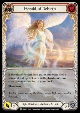 Herald of Rebirth (Red) (Extended Art Rainbow Foil) - FAB Promos (Promo) [FAB-032]