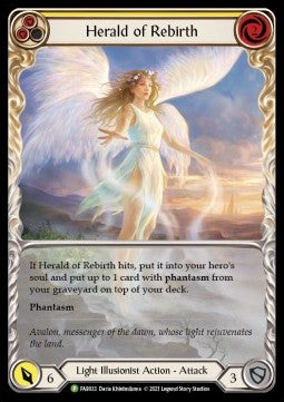 Herald of Rebirth (Yellow) (Extended Art Rainbow Foil) - FAB Promos (Promo) [FAB-033]
