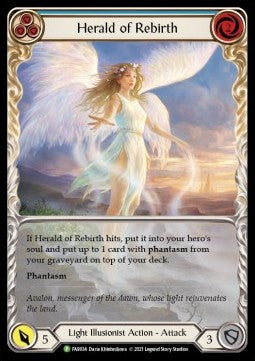 Herald of Rebirth (Blue) (Extended Art Rainbow Foil) - FAB Promos (Promo) [FAB-034]