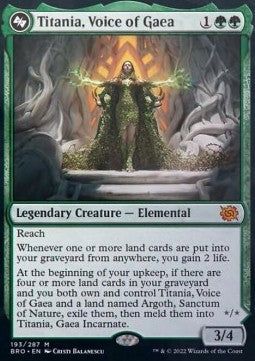 Titania, Voice of Gaea // Titania, Gaea Incarnate - The Brothers' War (Mythic) [BRO-193]