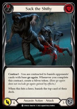 Sack the Shifty (Red) (Regular) - Dynasty (Common) [DYN-142]