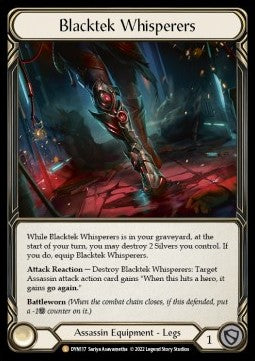 Blacktek Whisperers (Cold Foil) - Dynasty (Legendary) [DYN-117]