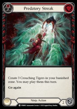 Predatory Streak (Red) (Rainbow Foil) - Dynasty (Common) [DYN-062]