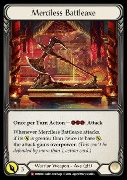 Merciless Battleaxe (Rainbow Foil) - Dynasty (Majestic) [DYN-068]
