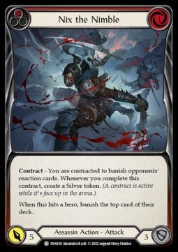 Nix the Nimble (Red) (Rainbow Foil) - Dynasty (Common) [DYN-139]