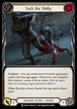 Sack the Shifty (Yellow) (Regular) - Dynasty (Common) [DYN-143]