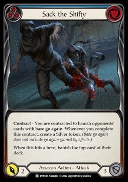 Sack the Shifty (Blue) (Rainbow Foil) - Dynasty (Common) [DYN-144]