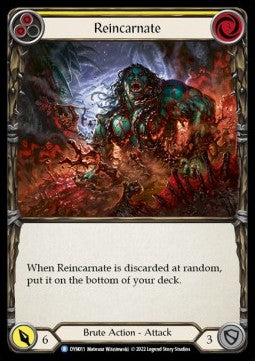 Reincarnate (Yellow) (Rainbow Foil) - Dynasty (Rare) [DYN-011]