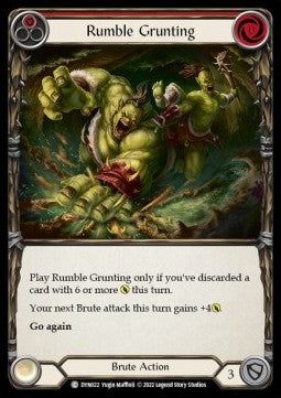 Rumble Grunting (Red) (Regular) - Dynasty (Common) [DYN-022]