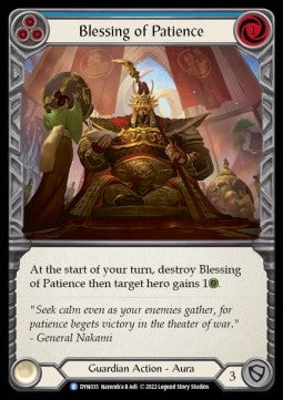 Blessing of Patience (Blue) (Regular) - Dynasty (Rare) [DYN-035]