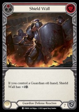 Shield Wall (Red) (Regular) - Dynasty (Common) [DYN-036]