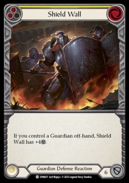 Shield Wall (Yellow) (Regular) - Dynasty (Common) [DYN-037]