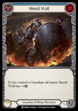 Shield Wall (Blue) (Regular) - Dynasty (Common) [DYN-038]
