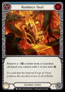 Reinforce Steel (Blue) (Regular) - Dynasty (Common) [DYN-041]