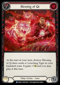 Blessing of Qi (Red) (Regular) - Dynasty (Rare) [DYN-053]